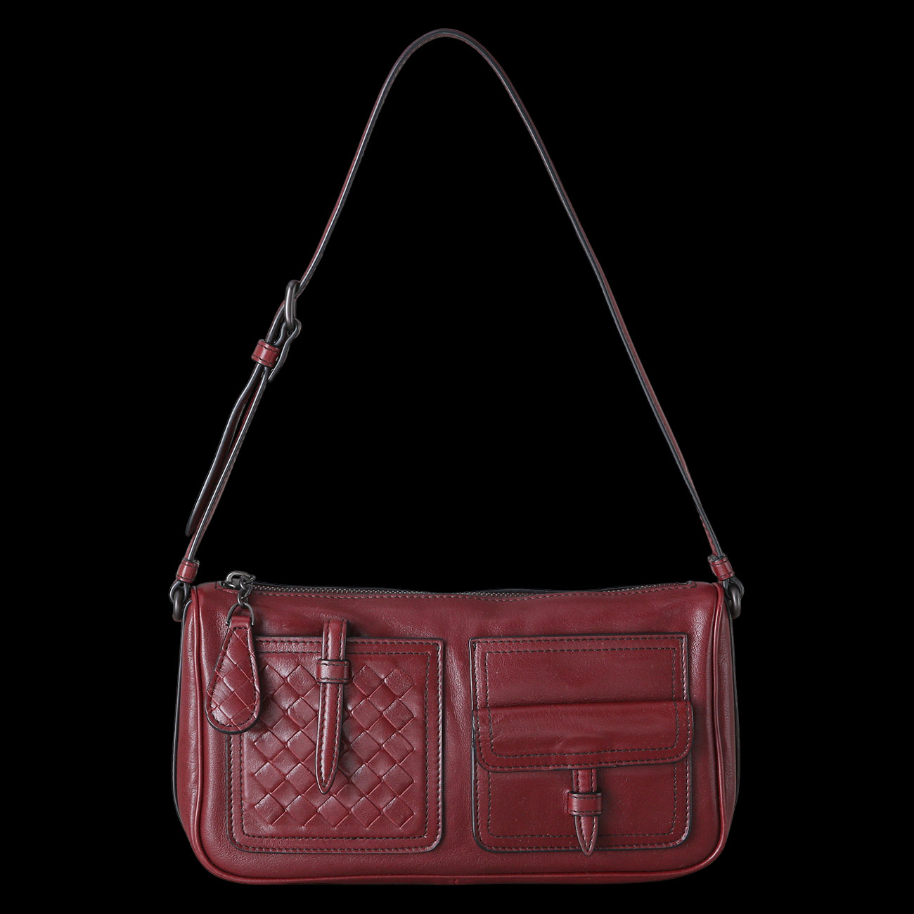 BOTTEGA VENETA(USED)보테가베네타 멀티 포켓 레더 숄더백